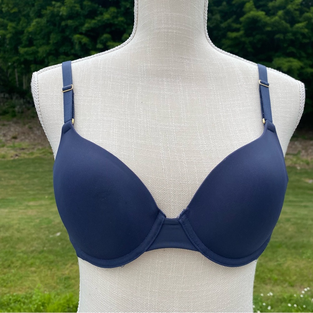 The T-Shirt Underwire Bra LIVELY, 34B, Blue